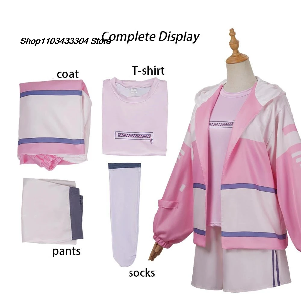 Li Tianchen Tianxi Косплей Аниме Arrogant Girl Link Click Костюм Розовая Униформа Парик Вечеринка Ролевая Игра Наряд для Женщин Li Tianchen Tianxi Косплей Аниме Arrogant Girl Link Click Костюм Розовая Униформа Парик Вечеринка Ролевая Игра Наряд для Женщин