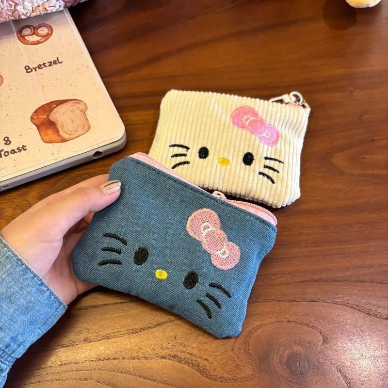 

Sanrio HelloKitty Coin Purses Kawaii Anime Wallets Mini Key Bags Earphone Storage Bags Card Package Portable Makeup Case Gifts