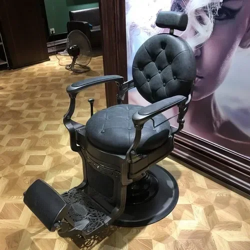 Sedia girevole Vintage di lusso cosmetica trattamento professionale sedia da barbiere salone parrucchiere Cadeira mobili da salone