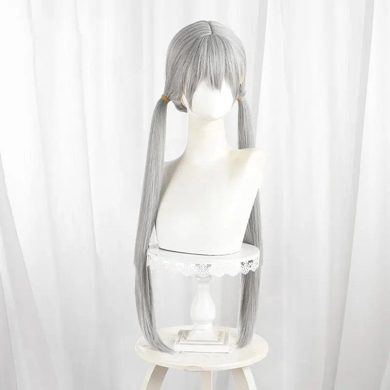 Película Zoo oficial de policía Judy Hopps Cosplay peluca gris pelo largo encantador conejito Orejas diadema para mujer fiesta de Halloween