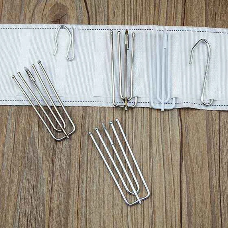 30PCS Curtain Metal Anti-rust Hooks Curtain Hanging Hooks Curtain Accessories