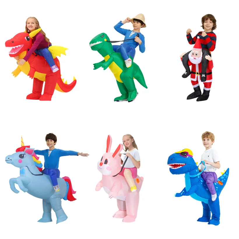 

Kids Child Animals Inflatable Suit Halloween Carnival Half Body Blow Up Suit for Cosplay