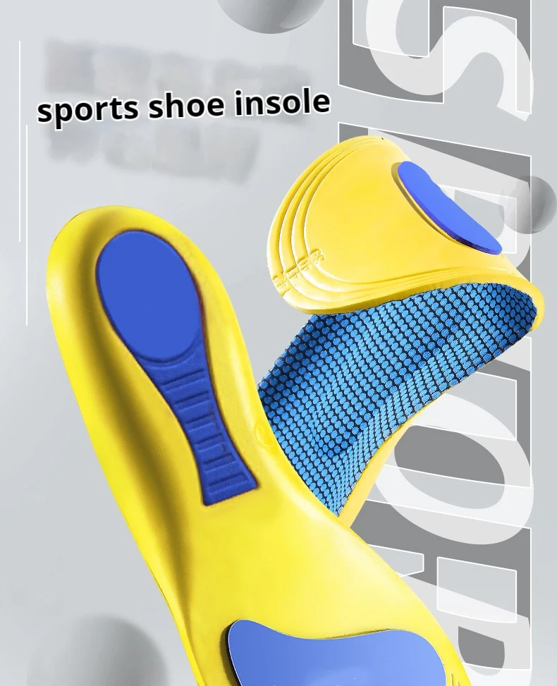 Fußgewölbe-Stütze, Sport-Einlegesohlen für Herren und Damen, orthopädische Einlegesohlen, stoßdämpfende und rutschfeste Schuhpolster, 2 Stück/4 Stück. – Detail 1