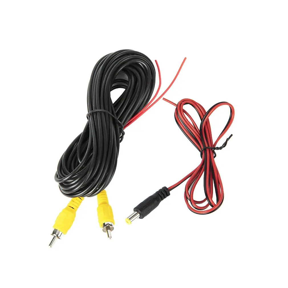 Reverse Camera Video Cable For Car Rear View Universal Parking 6m Wire Match Multimedia Monitoring With Power Cable