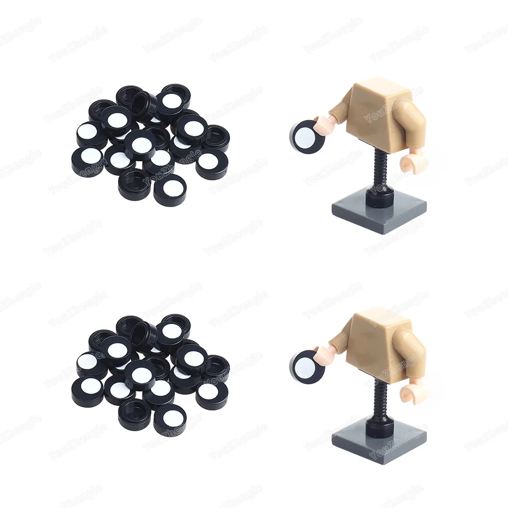 تلميذ أبيض أوفست نمط بنة 98138 شخصيات MOC مطبوعة عيون تعبيرات مشاهد التجميع اكسسوارات نماذج لعبة هدية