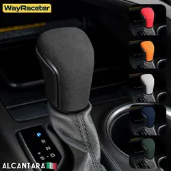 Alcantara Wrap Abs Lhd & Rhd Auto Versnellingspookknop Cover Voor Toyota Corolla E210 Camry Xv70 Avalon Xx50 2019 2020 2021 2022 2023