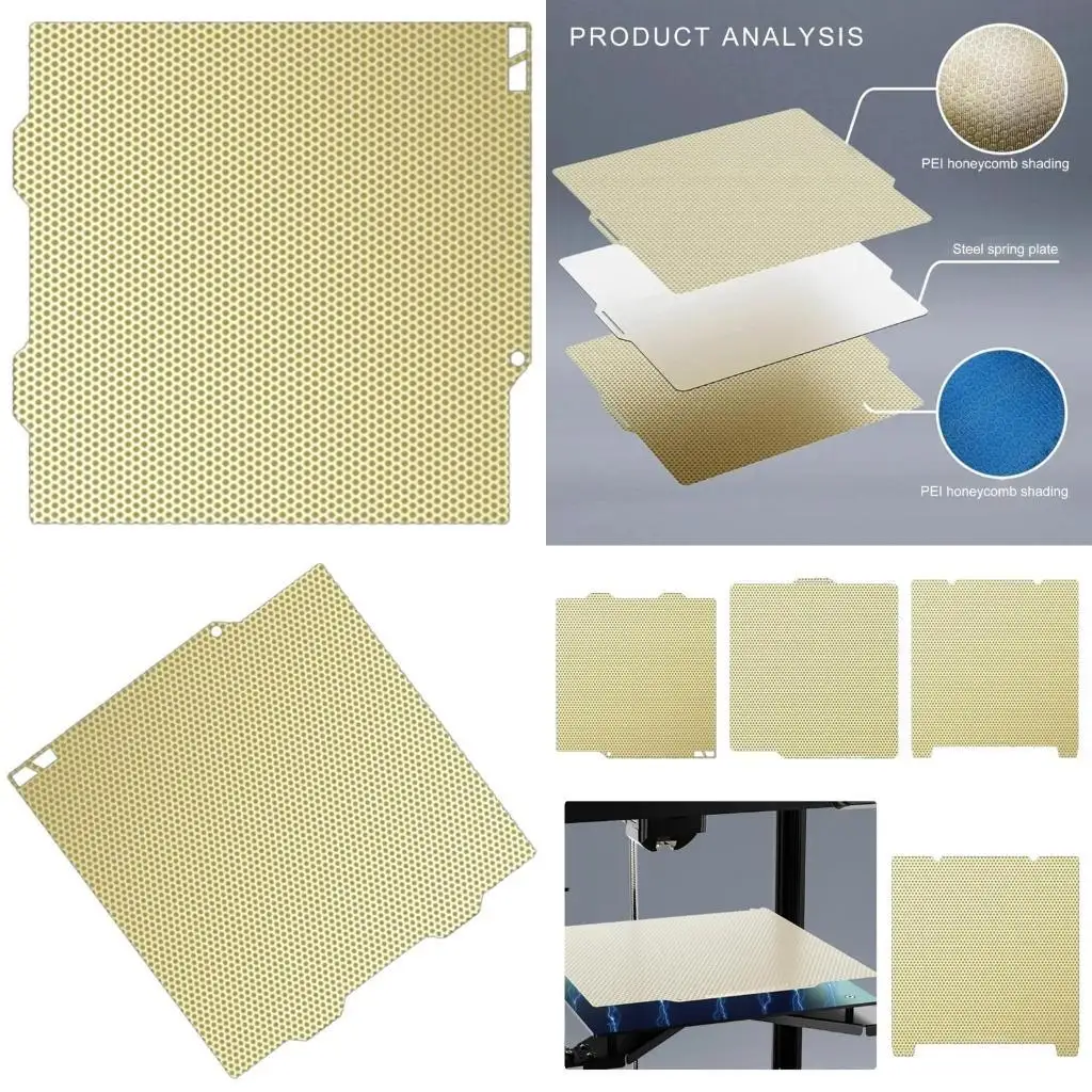 

652F PEI Printer Hot Bed Platform Printing Spring Steel Plate Highly Temperature Resistant Easy Removal