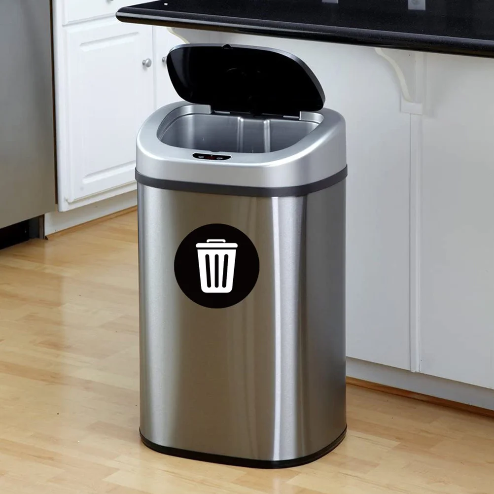 1 set 1 Set Pvc Recycling Sticker Self-Adhesive Waterproof Garbage Classification Label For Trash Can Waste Bin Sorting Folder