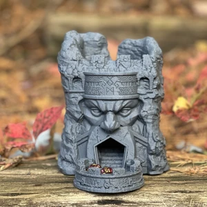 New Dwarf Basket Moving Dice Tower Sculpture, Ornament Statues, Decorations, Game Tools, 2023 8 Main Sales Data Tower - №2
