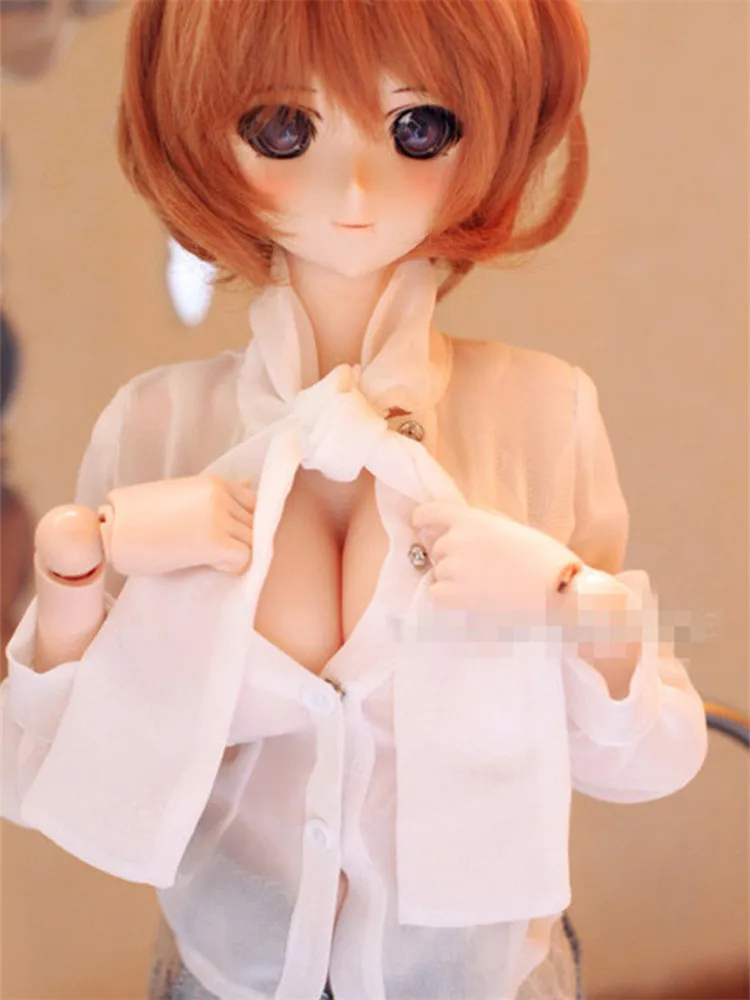 BJD 1/4 1/3 레이스업 셔츠, SD10/13, SD16 인형 의류, 커스텀 CWB69