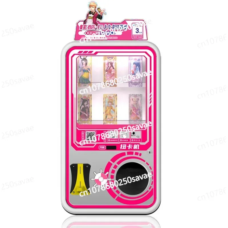 Card Twist Gachapon Game Sticker Vending Machines Pink Gacha Capsule Toy Gashapon Vending Machine