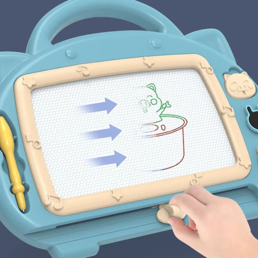 Tavolo da disegno magnetico colorato Tavolo da pittura Gamba Doodle Board Giocattolo Graffiti Pad Tavolo da graffiti magnetico cancellabile Asilo