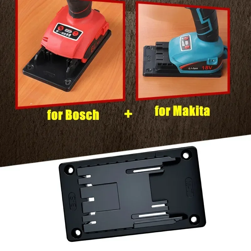 1 Buah untuk Makita Bosch DeWalt Milwaukee Power Tools Wall Mount Bracket Base Fitting Rack Mount Storage Rack
