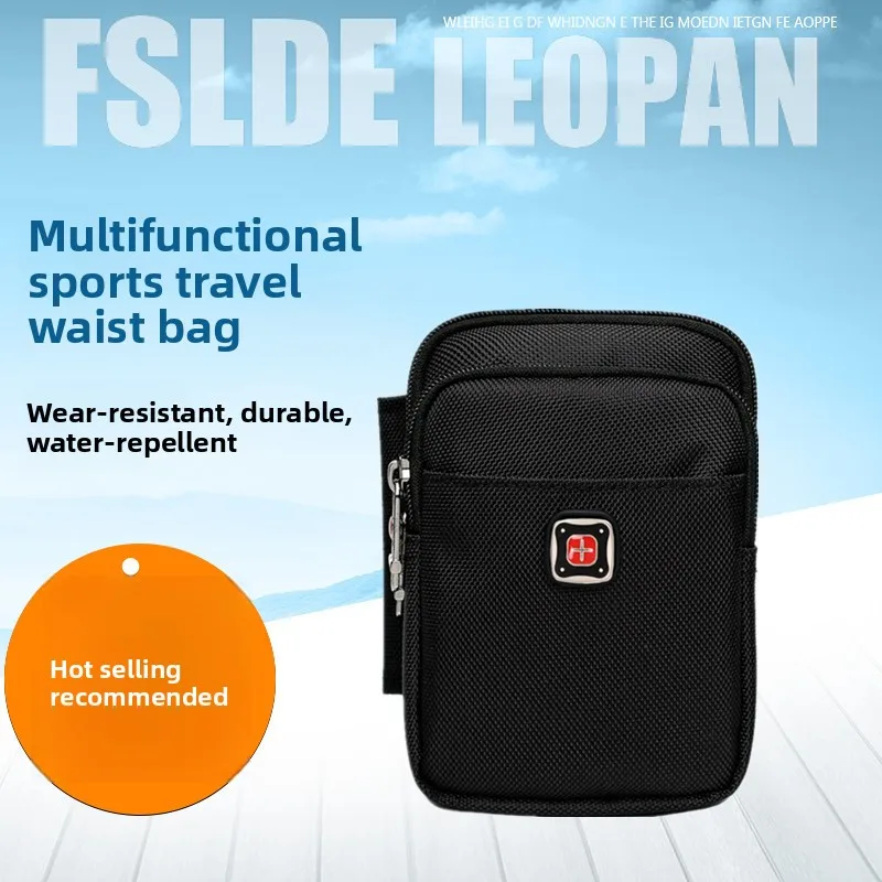 

Cross Shoulder Bag, Men's Phone Bag, Waist Bag, Crossbody Bag, Multifunctional Small Backpack, Mini Casual Multi-layer Cloth Bag