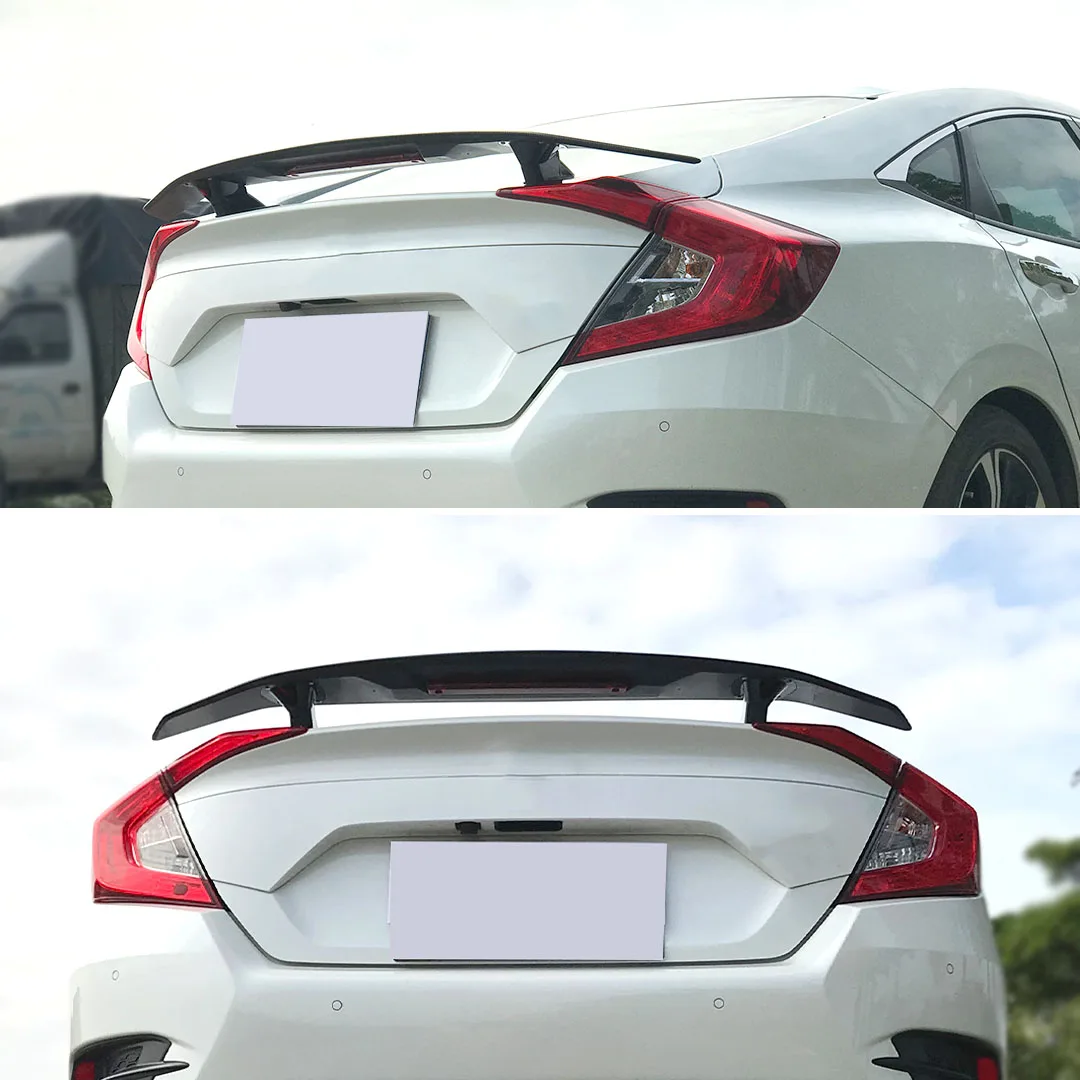 JDM GT Style Universal Rear Wing Trunk Spoiler Air Deflector Dam Tail Decoration For 99% Sedan Cars Tuning Accessories