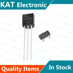 50PCS/Lot 2N7000 TO-92 2N7002 SOT-23 N-Channel Enhancement Mode Field Effect Transistor