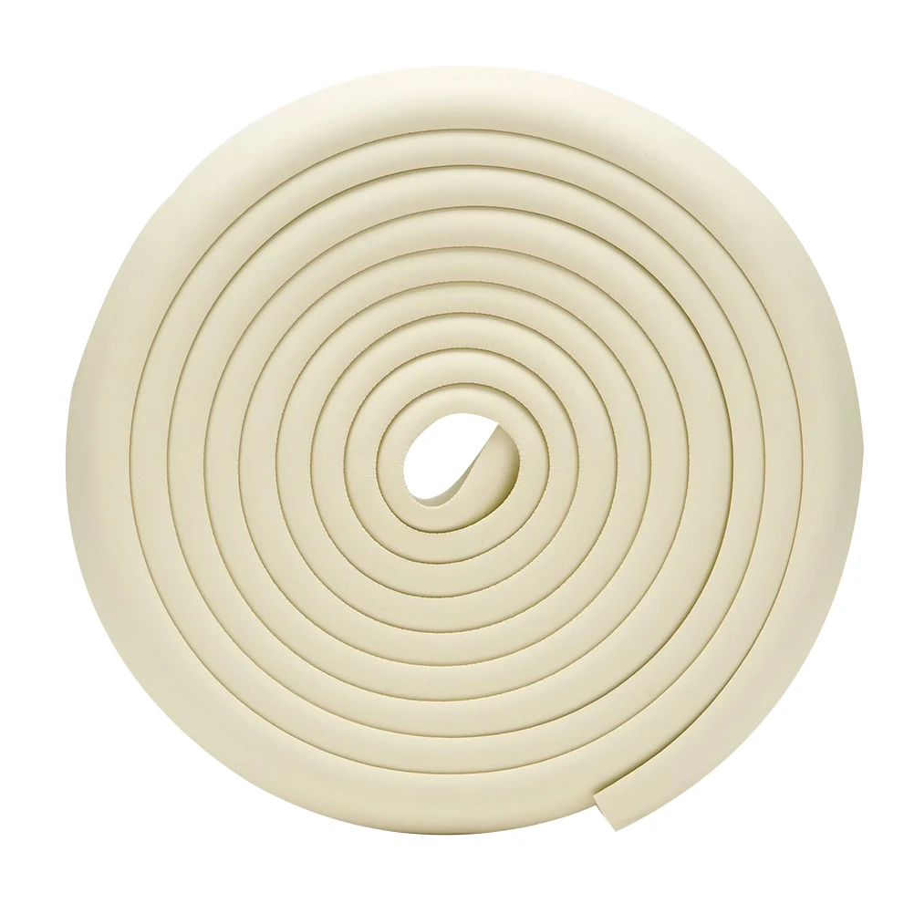 شريط حماية مضاد للتصادمات للأطفال، أبيض متين وقابل للتصادم، شريط ممتص للصدمات لزوايا المنزل للرضع