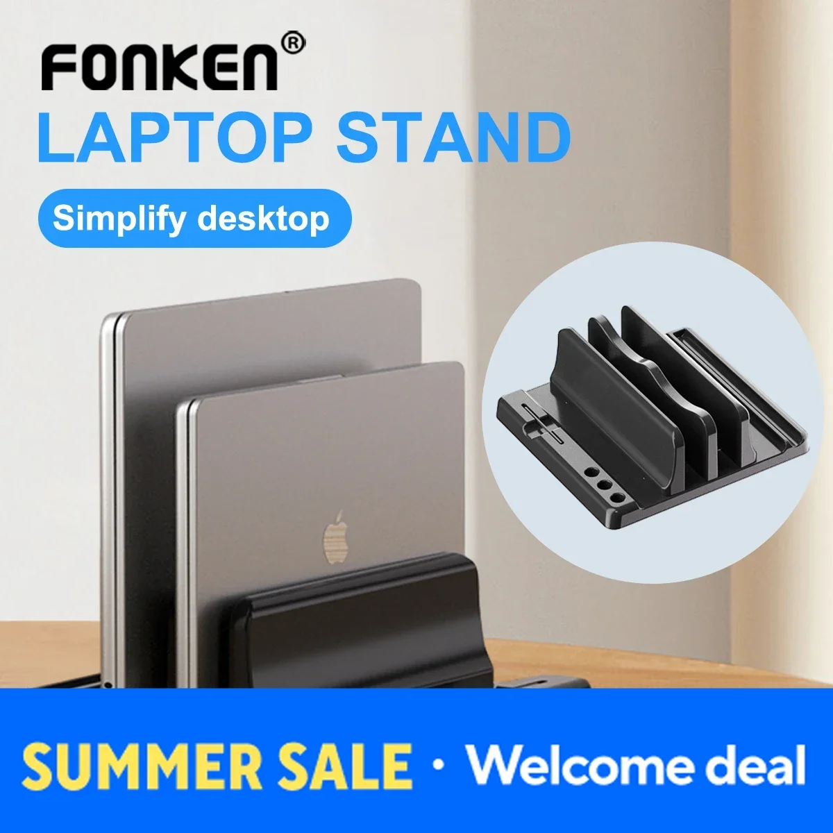 

Adjustable Universal 3/2 Slots Desk Laptop Holder Vertical Laptop Stand Laptop Ing Station Stand Desk Storage For MacBook Tabl