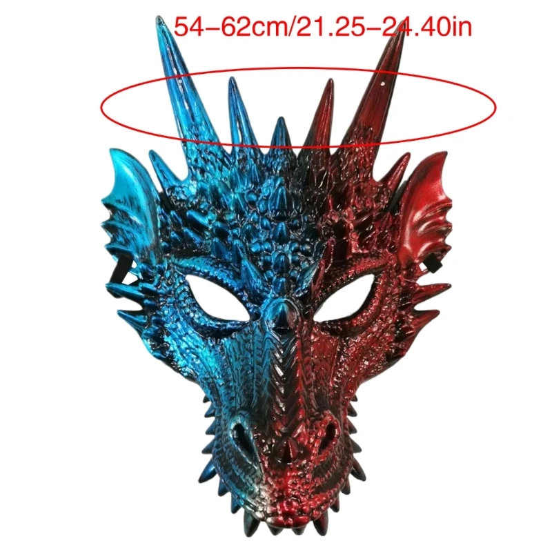 Drakenmasker voor kinderen volwassenen Festivalfeest, Halloween Draak Cosplay Masker Dropshipping