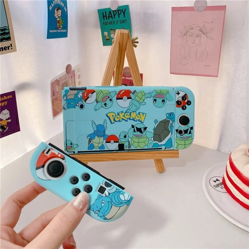 Pokemon Pikachu Nintendo Switch Oled Case Gengar Cartoon Silicone Protective Cover Anti-fall Game Console Switch Shell Boy Gifts