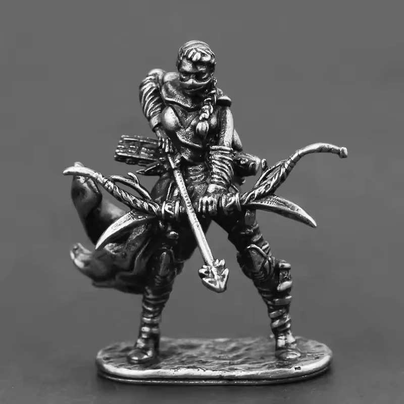 Soldier Model Beauty Archer Metal Toys Gifts Individuality Desktop Car Interior Miniature Ornament Accessories Board Game Piece
