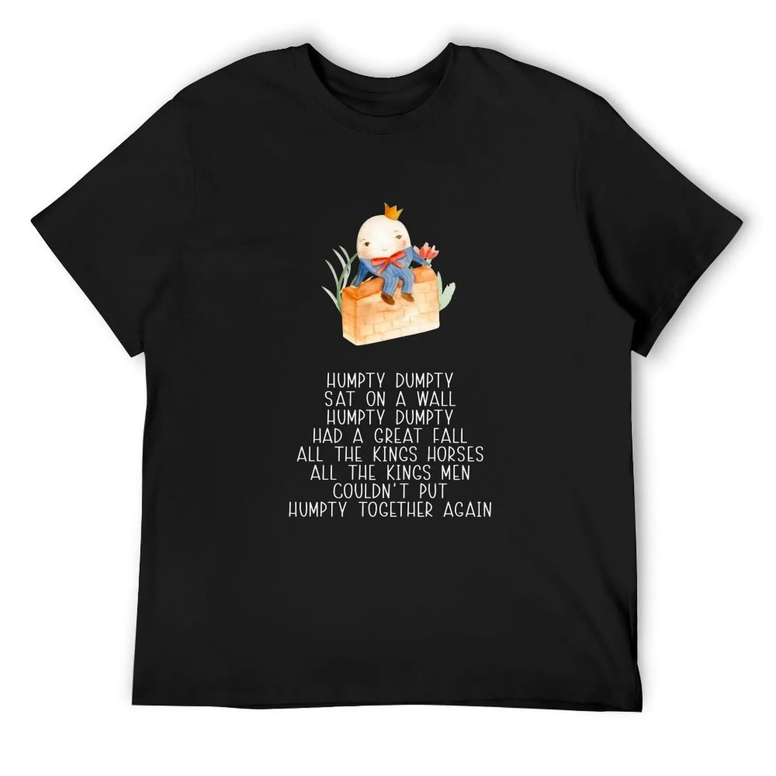 

Nursery Rhyme - Humpty Dumpty T-Shirt for a boy summer 2025 anime t shirts mens funny t shirts