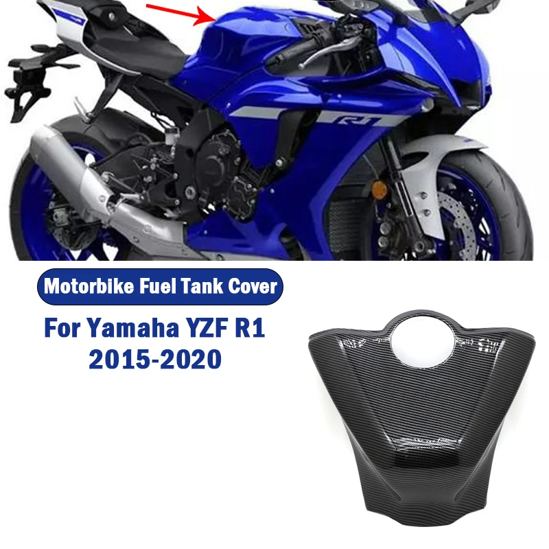 

Защитная крышка для бака мотоцикла, масла, топлива, газа, защита для Yamaha YZF R1 YZFR1 2015 2016 2017 2018 2019 стандартное углеродное волокно ABS