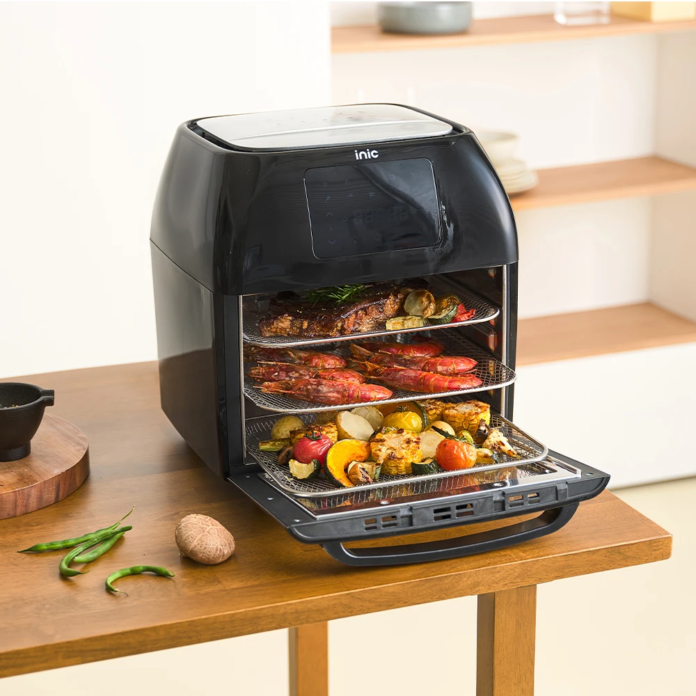 مقلاة هوائية من الفولاذ المقاوم للصدأ بالكامل بسعة كبيرة من إنيك AO-16L #3