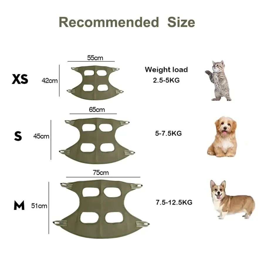TONG Cat Grooming Nail Cutting Anti Scratch Bite Fixed Bag Bath Trimming Restraint Bag Pet Beauty Hammock Hanging Pet Supplies