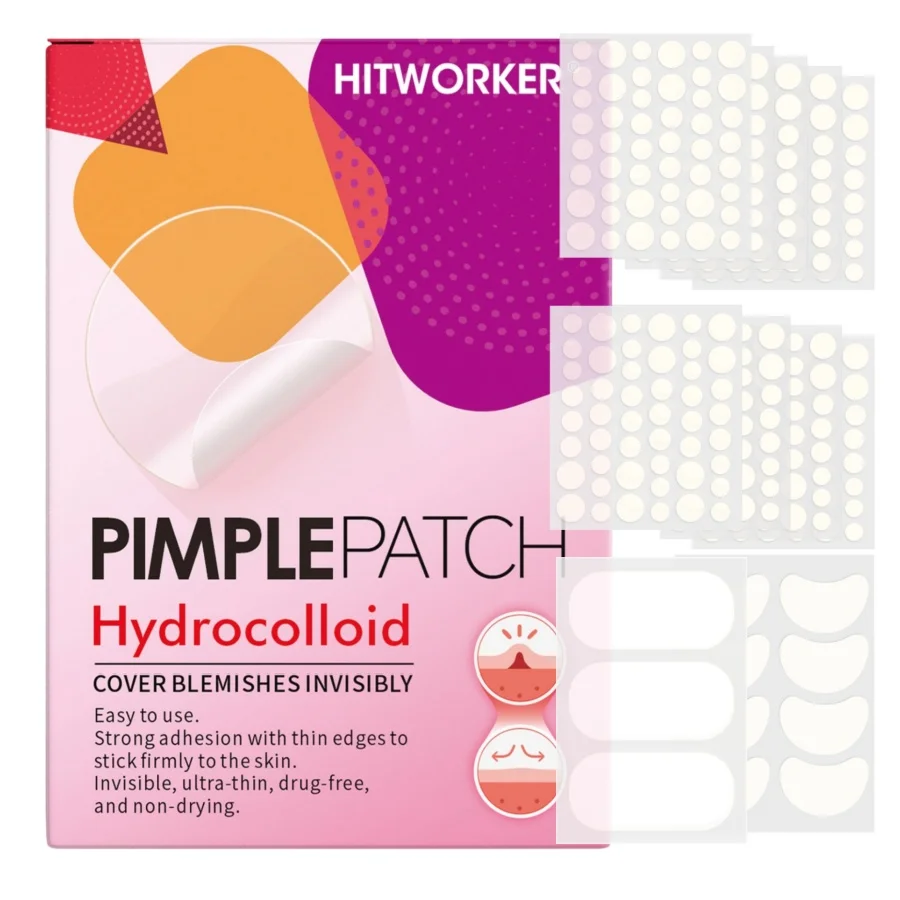 443Pcs Star Pimple Patches, Hydrocolloid Face Patch Stickers, Ultra-Thin Easy Peel Cute Skin Care Patches for Day & Night Us
