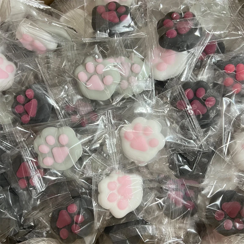 3ชิ้น Kawaii MINI squishy Cat PAW หยิกของเล่นน่ารักแมวอุ้งเท้าสัตว์ dango fidgeting เด็กประสาทสัมผัสของเล่นเด็กผู้หญิงของขวัญราคาถูก