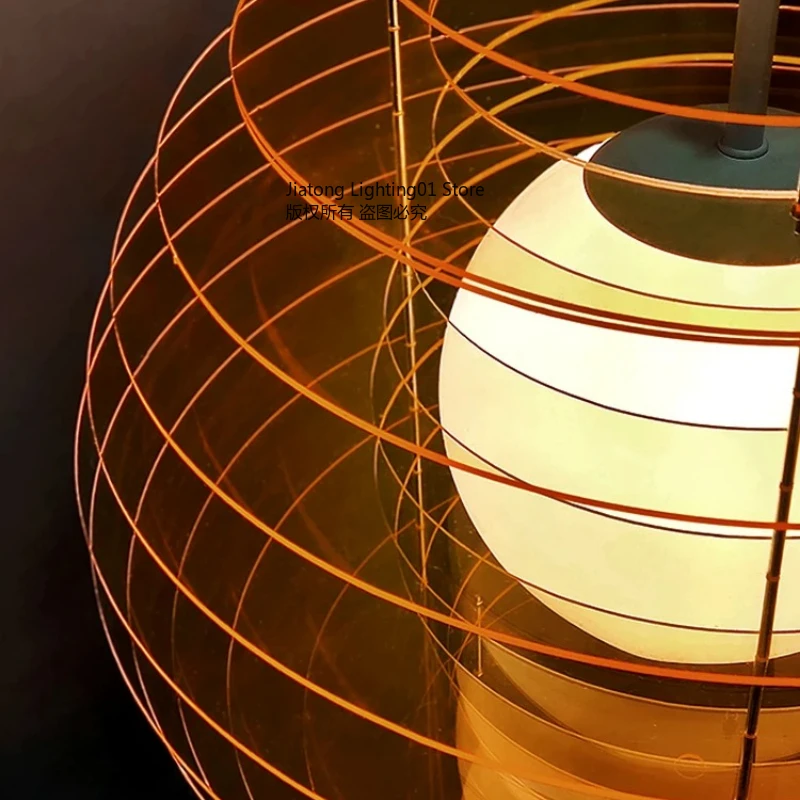 

Modern Sunset Glow Pendant Lamp For Kitchen Island Dining Room Bar Counter Studio Living Room Cafe Restaurant Interior Lighting