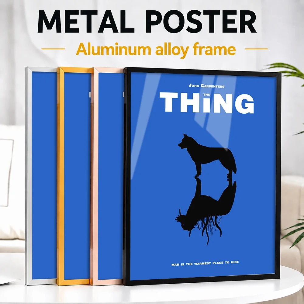 John Carpenter's The Thing Metal Poster With Aluminum Alloy Frame Personalized Graphic Tribute Wall Art Ideal For Living Room