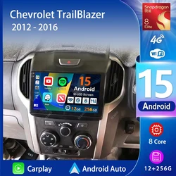 Android 16 Carplay Car Radio Multimedia For Chevrolet TrailBlazer 2012 - 2016 S-10 S10 Colorado For Isuzu D-Max DMAX Stereo 2din