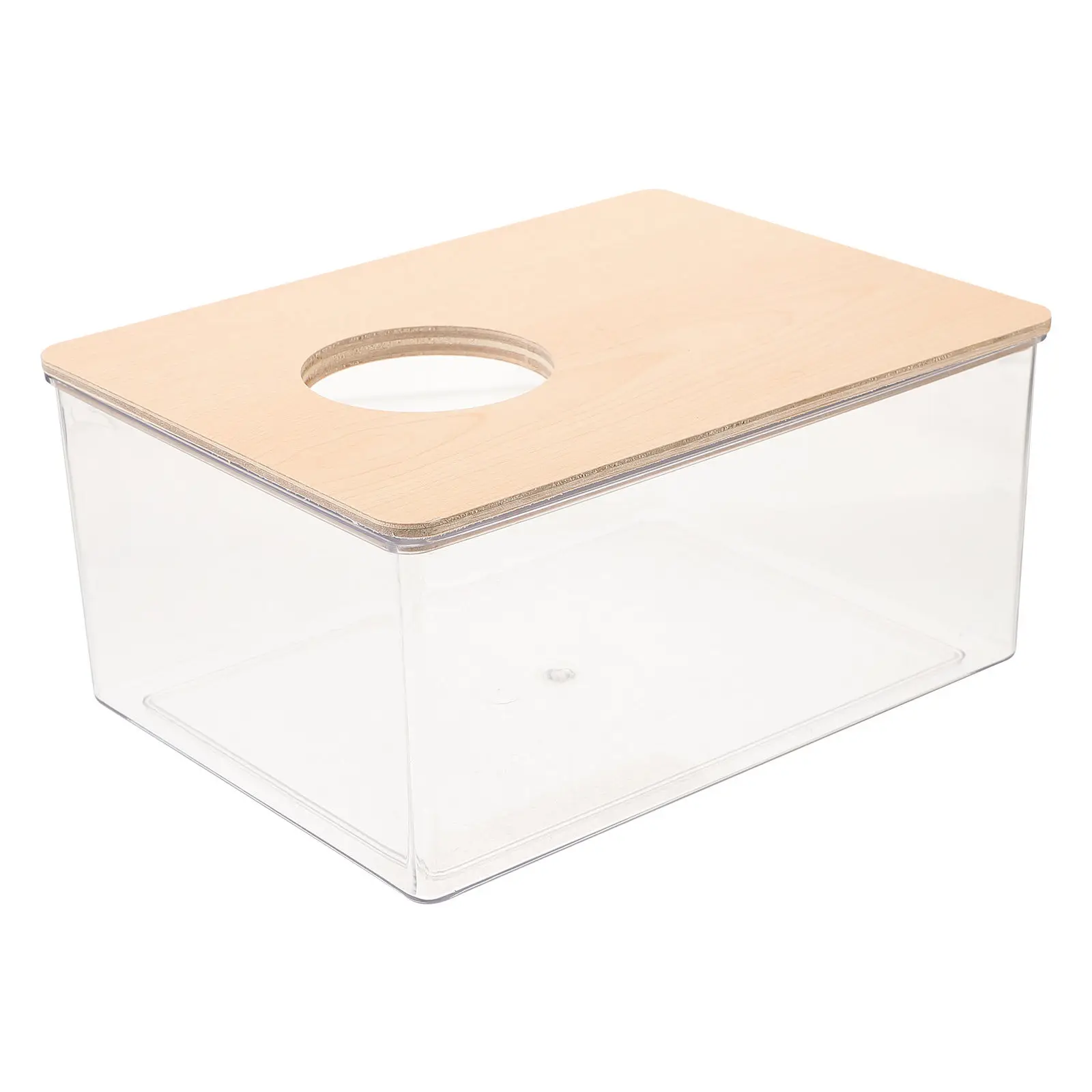 

Hamster Sand Bath Container Premium Thick Acrylic Sand Bath Basin for Chinchilla Gerbil Small Pets Clear Elegant Design Cage
