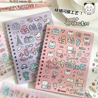 Mr Paper 16Pcs small nose ga handbook sticker book cute cartoon material book handbook stickers goo card stickers decoration