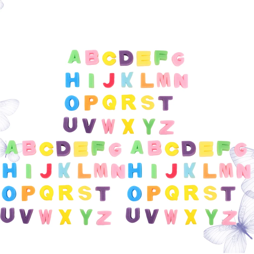 78pcs Creative Early Learning Painting Craft Craft Letters Sponge Toys for Early Learning Sponge Kids