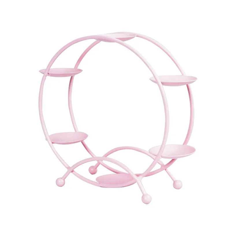 Ferris Wheel Sanrio My Melody Tea Party Hand-held Rack Desktop Blind Box Ornaments Surrounding Doll Display Rack Display Rack