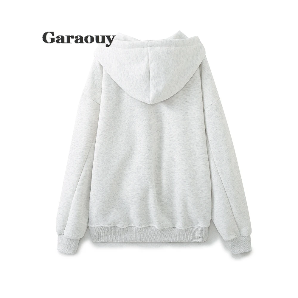 Garaouy Spring Woman Tracksuit Hoodies+Sweatpants 2-Piece Fashion Causal Jogging Sweatshirt Clothes Pullover Fleece Pant Sets