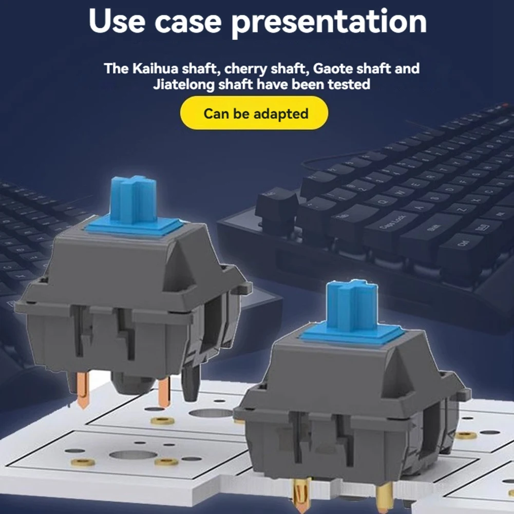 Механическая клавиатура, 100 шт., розетка для горячей вилки, клавиатура, печатная плата, пайка, развертывающая штифтовая розетка для валов Kaihua, вишневые валы-Y18A
