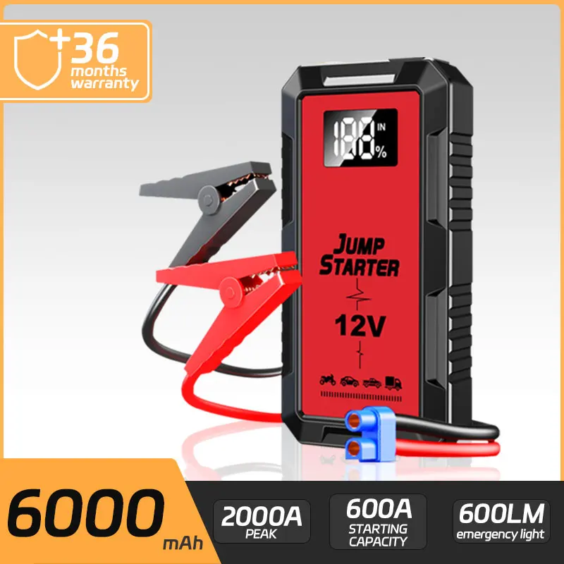 

Super Car Emergency Jumper Portable 12V Battery Booster Starting Device Charger Station Jump Starter Power Bank