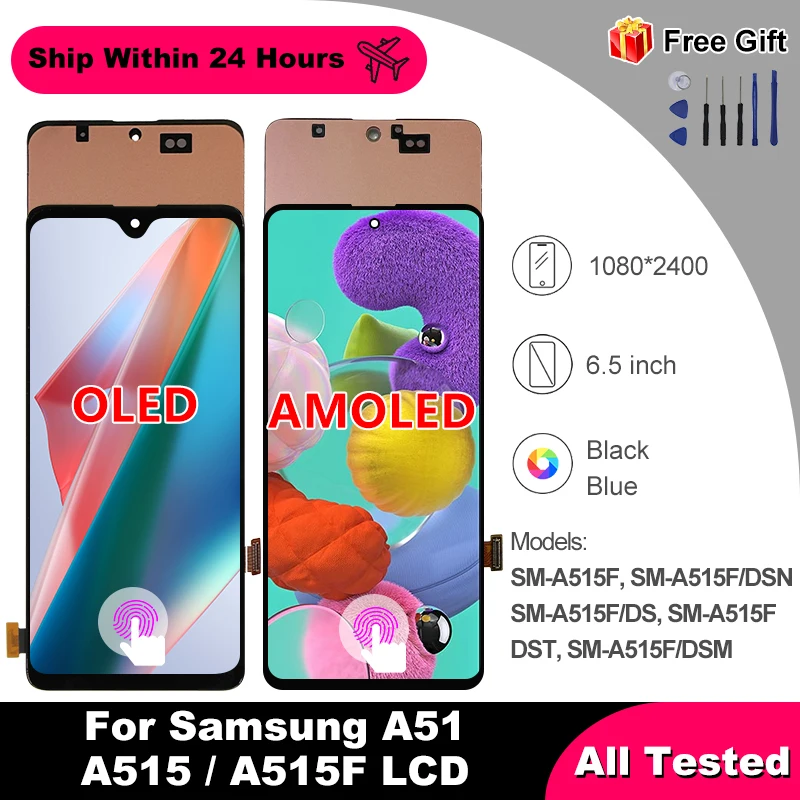 amoled-サムスンギャラクシー-a515-液晶-sm-a515f-dst-a51-4-グラムディスプレイタッチスクリーンサムスン-sm-a515f-sm-a515f-dsn-液晶交換部品