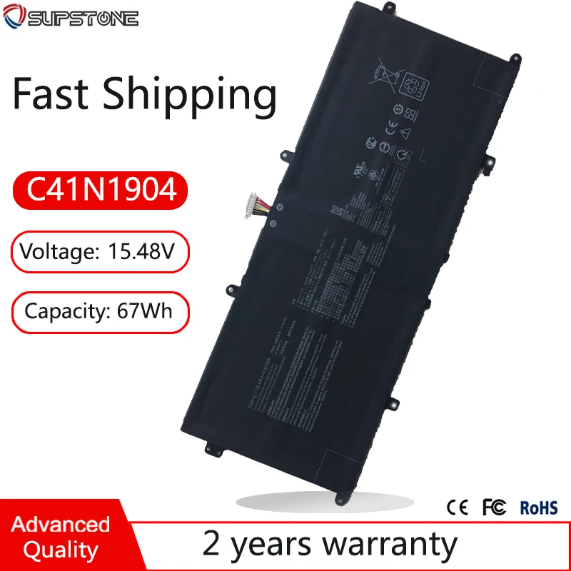 Bateria do Portátil para Asus Zenbook C41n1904 Ux325ea Ux325sa Ux325ua Ux425ia Ux363ja Ux393ea Ux371ea S435ea Ux371ea U4700u Bx425ea