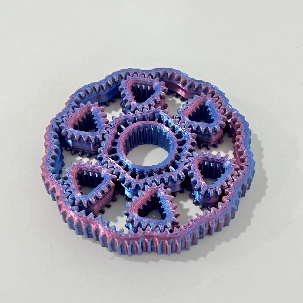 

Pressure Reducing 3D Printed Fidget Gear Spin Toy Gyroscope Sensory Hand Spinner Plastic Rotate Gear Fingertip Toy Adult