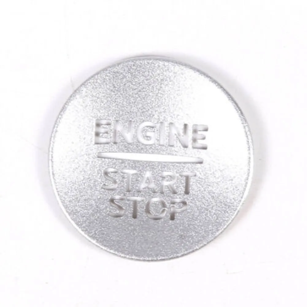 Brand New Car Interior Accessories Button Sticker Decorative Button Engine Stainless Steeler 1 Pcs/Set