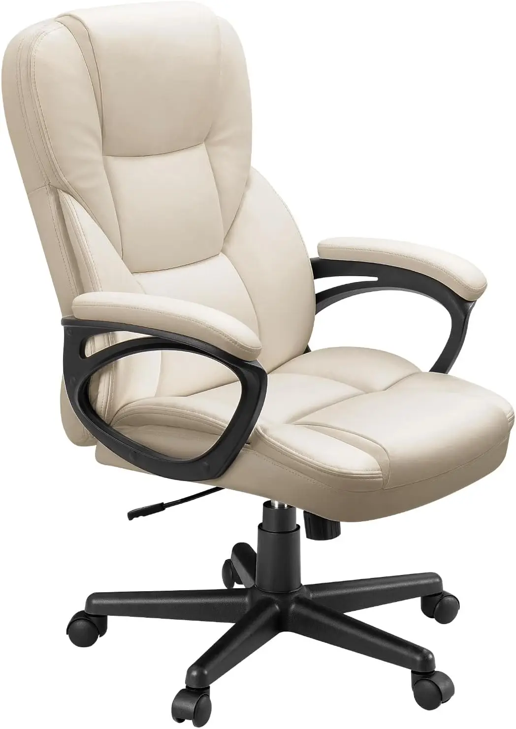 

Office Executive Chair High Back Adjustable Managerial Home Desk Chair, Swivel Computer PU Leather Chair with Lumbar Support