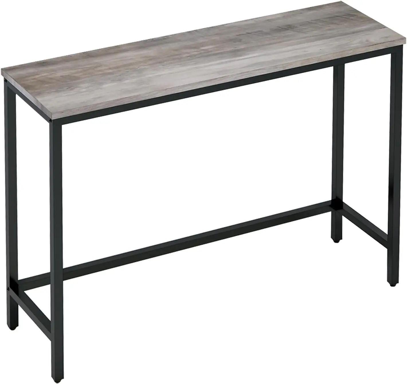 

Slim Console Table with Open Shelf, Fits Narrow Spaces, Easy Assembly, Grey Finish for Living Room Entryway