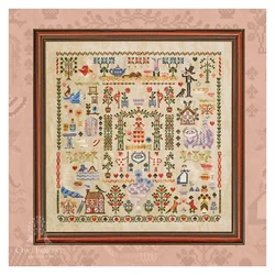 Alice nel paese delle meraviglie, kit punto croce in tela Amishop contati, fiabe, campionatore, ricamo, decorazione domestica, OwlForest, 0126