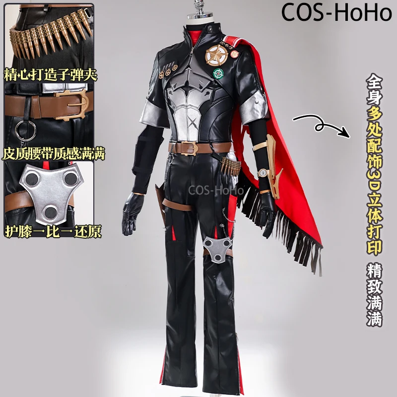 COS-HoHo Honkai: Star Rail Boothill Game Suit Cool Handsome Uniform Cosplay Costume Halloween Party Role Play Outfit Men S-XXL