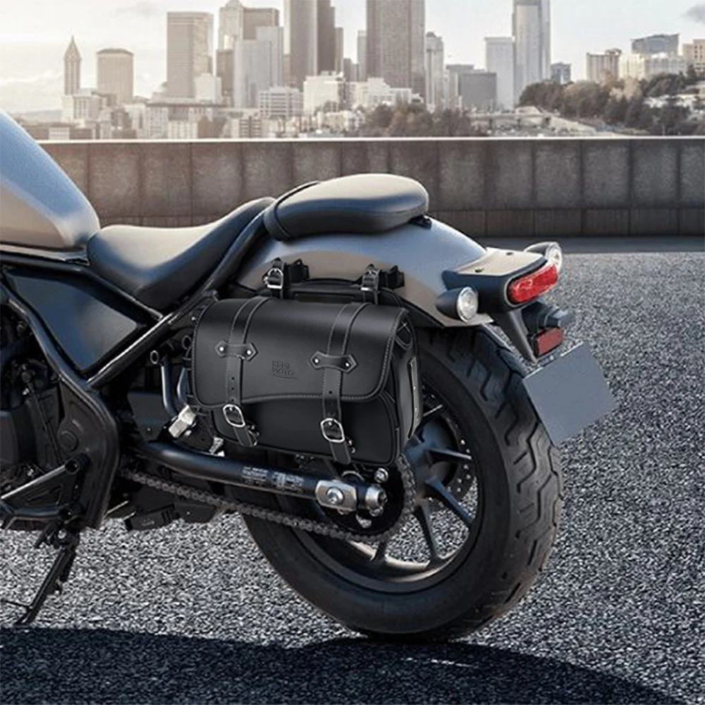 Motorcycle Saddlebag For CMX500 Side Saddle Bag PU Waterproof Saddlebags For Honda Rebel CMX500 250 300 350 500 1100 For Yamaha